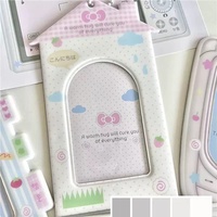 Personnalisez votre propre design, porte-cartes mignon et tendance de style coréen, en PVC, avec fermeture éclair, blocage RFID, porte-cartes Kpop, porte-cartes photo
