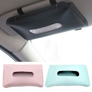 Multifunction <b>Colorful</b> Car <b>Tissue</b> Box Pu Leather Velvet <b>Paper</b> Napkin Holder Cover for Car - Product Image 3