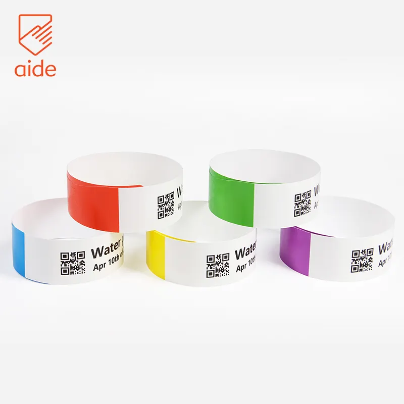 Consegna rapida materiali Softest braccialetti identificativi termici diretti adesivi per eventi In Stock