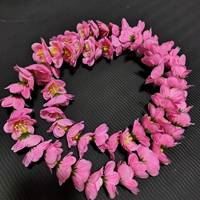 Kalung Bunga Plum Gaya Jepang Cina untuk Wisuda, Pernikahan, Pesta Luau, Natal, Thanksgiving, dari Kain Sutra