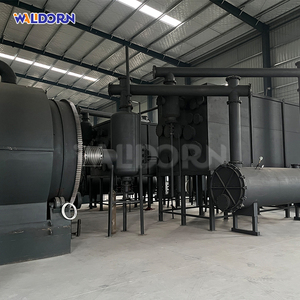 Machine de pyrolyse automatique de pneus usagés à haute efficacité avec panneau de commande tactile, moteur et boîte de vitesses - Product Image 4