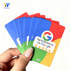 Carte NFC PVC professionnelle CR80 13,56 MHz ISO14443A étanche pour les réseaux sociaux Ins Tiktok ou les <span class=keywords><strong>avis</strong></span> Google - Product Image 3