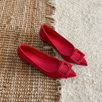 Chaussures de mariée de luxe pour femmes en cuir véritable, à enfiler, à talons compensés, vente en gros