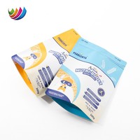 Sachet refermable personnalisé imprimé, recyclable, de qualité alimentaire, 500g, pour céréales, flocons d'avoine, avec fermeture éclair