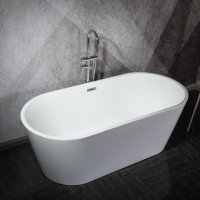 Baignoire indépendante moderne personnalisée Baignoire en acrylique Baignoire profonde unique pour adulte Salle de bains luxueuse Design minimaliste