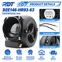 Ventilateur Radial Industriel 4 Vitesses Boîtier PP D2E146-HR93-63 Solution de Remplacement pour Refroidissement d'Équipement et Gestion Thermique du Flux d'Air