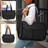 Sac à main classique en nylon pour le travail et les trajets quotidiens, grande capacité, poches compartimentées, sacoche pour enseignant, sac pour ordinateur portable, décontracté, portable, léger