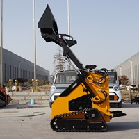 Chargeuse compacte sur chenilles HT380T Euro 5 EPA avec pompe hydraulique pour démolition et rénovation en intérieur