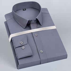 Camisa polo de manga longa masculina, camisa nova de algodão com <span class=keywords><strong>stretch</strong></span> e anti-rugas, tamanho grande, T-063 - Product Image 6
