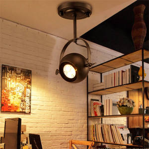 Plafonnier en fer style industriel rétro avec douille E27 pour magasin de vêtements, loft, restaurant, café, bar, éclairage <span class=keywords><strong>mural</strong></span> apparent - Product Image 3
