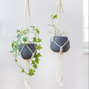 Macrame Plant Hanger, Macrame Hanging Planter - Product Image 1