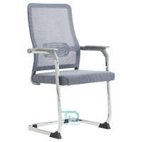 Foshan nouvelle chaise de bureau à cadre en acier sans roue tissu de maille traîneau stationnaire pour réunion réception visiteur invités événements en attente