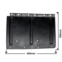 Ensemble de garde-boue pour camion léger HOWO 480*360mm, garde-boue avant et arrière, protection contre les éclaboussures, une seule pièce, ajustement universel