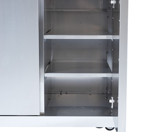 Armoire de cuisine d'extérieur en acier inoxydable 304 Armoire de rangement en <span class=keywords><strong>pierre</strong></span> de quartz blanc Double placards pour rangement d'outils de <span class=keywords><strong>barbecue</strong></span> - Product Image 2
