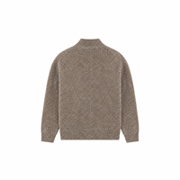 Pull en maille douce de luxe, col rond classique, manches longues, pull décontracté chaud, vêtements d'automne, 100% polyester, poches