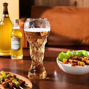 Gobelet à bière écologique Hercules moderne, <span class=keywords><strong>grande</strong></span> capacité, <span class=keywords><strong>sans</strong></span> poignée ni couvercle, en verre borosilicate de haute qualité pour bars, Coupe du monde de football - Product Image 3