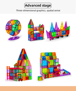 120Pcs nam châm xây dựng gạch rõ ràng từ 3D khối xây dựng playboards-Sáng tạo ngoài sức tưởng tượng giáo dục - Product Image 2