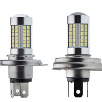 Boîtier en aluminium H4 5630 SMD LED Lampe DC6-12V Lumière blanche Phare antibrouillard pour moto Super lumineux 1000LM H4 LED