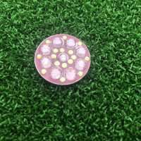 Marqueur de balle de Golf en métal pour femmes, bricolage Unique, cristal strass, accessoires de Golf, vente en gros, en vrac, prêt à être expédié