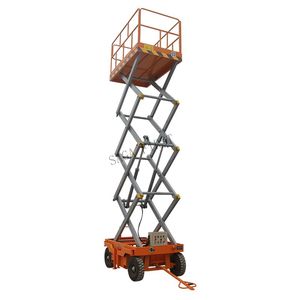 Plateforme élévatrice à ciseaux hydraulique automotrice SAGA FIRST entièrement automatique pour travaux aériens extérieurs - Product Image 2