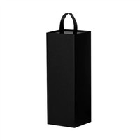 Boîte cadeau pliable pour bouteille de vin haute, en stock |   Ruban gros-grain |   Conception magnétique recyclable |   Éponge de gaufrage pour laminage mat