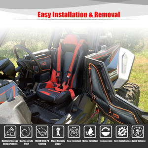 Goldfire RZR RS1 Sacs de porte latérale Offroad UTV Sièges Sac de porte et accoudoir Ensemble <span class=keywords><strong>tuyau</strong></span> rouge pour <span class=keywords><strong>Polaris</strong></span> RS1 - Product Image 6