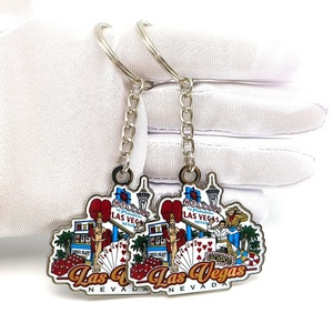 Metal Hamsa Jerusalén Bolsa Encantos Llavero Accesorios Llaveros Venta al por mayor Llaveros Personalizados - Product Image 4