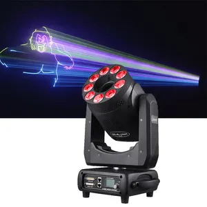 AOPU 5W 10W full color animation dmx moving head laser light For DJ Live Club weeding stage Light