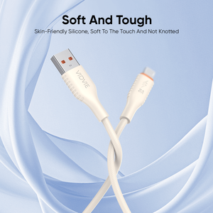 Câble de Transfert de Données Vidvie 3A à Charge Rapide en Silicone Liquide avec Sortie Sécurisée et Protection <span class=keywords><strong>Contre</strong></span> les Surtensions pour iPhone - Product Image 3