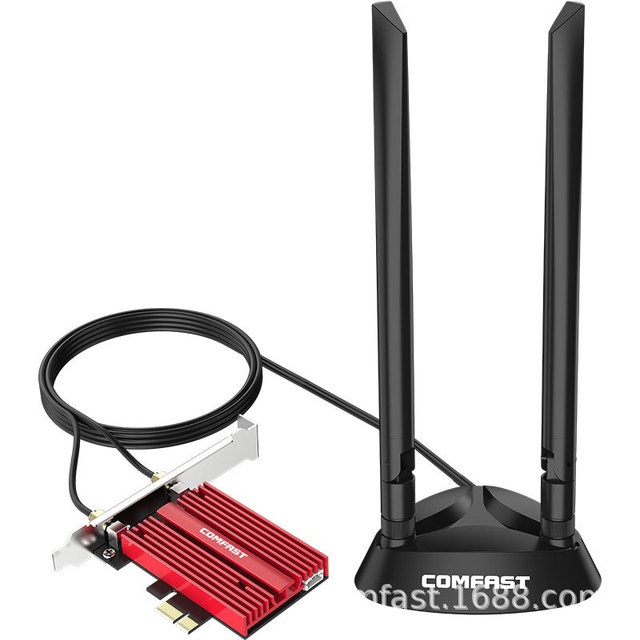 COMFAST CF-AX210 PLUS Dual Band 5374M High-Speed PCIe Wireless Network Card for Laptop Gaming WIFI6 Built-In Stock Available