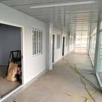 Maison préfabriquée en acier galvanisé à structure pliable en Z, démontable, pour usage agricole, école, cabine portable pour la campagne