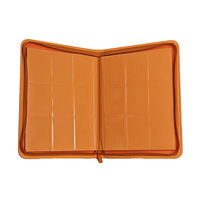 Porte-cartes à fermeture éclair robuste personnalisé avec capacité de 360 cartes et pages intérieures colorées pour collection