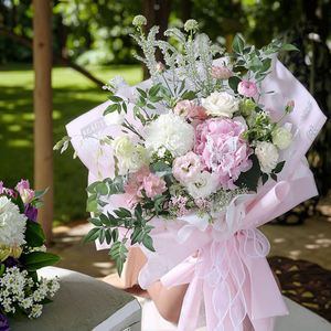 Korean Flower Wrapping <b>Paper</b> Bright Florist Bouquet Supplies Waterproof Thick Floral Butterfly <b>Pattern</b> for Fresh Flower - Product Image 3