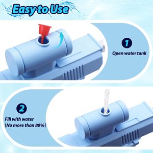 Nouveau Produit Pistolet à Eau en Plastique à Double Jet Avant-Arrière, Jouet Tactile et Farfelue pour Adultes et Enfants - Product Image 2