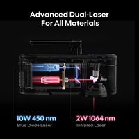 LaserPecker LP4 multifonction Machine de marquage laser portable de luxe Graveur laser portable pour les loisirs et le bricolage à domicile