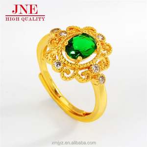 Anillo <span class=keywords><strong>de</strong></span> apertura valiente <span class=keywords><strong>de</strong></span> zafiro amarillo con microincrustaciones chapadas en oro <span class=keywords><strong>La</strong></span> joyería al por mayor <span class=keywords><strong>de</strong></span> las mujeres no se desvanece durante mucho tiempo - Product Image 2