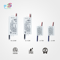 Controlador de Corriente Constante LED Aislado, Cumple con las Normas Estadounidenses, 4-24W, Aprobado por ETL y FCC, 130-700mA, para Iluminación Comercial Interior, Fabricante
