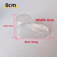 Vente en gros de chaussettes pour bébé en plastique transparent PVC moule pour chaussures en laine civière modèle pour bébé chaussettes de 1mm d'épaisseur fabricant ponctuel