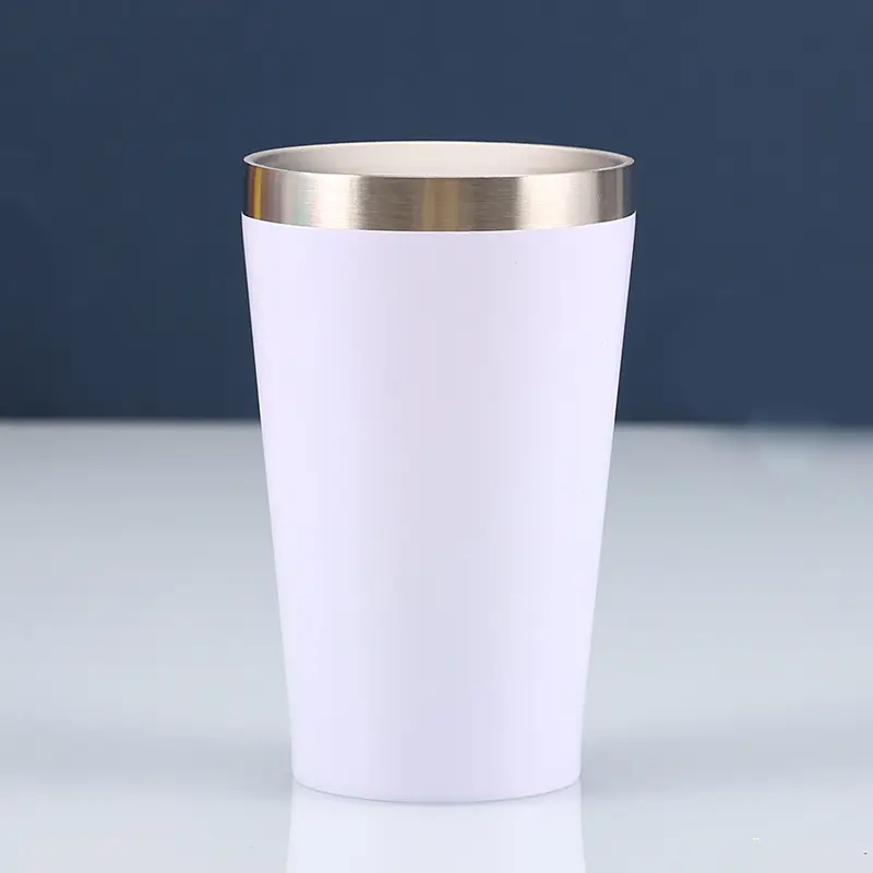 Vendita diretta bicchieri sottovuoto birra caffè latte isolato bicchiere da birra in acciaio inossidabile bicchiere a doppia parete