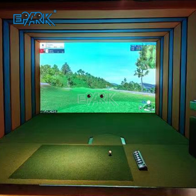 Custom Indoor Golf Simulator Business Sports Zone Golf Simulator for Amusement Park
