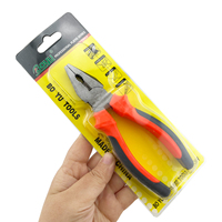 Pince multifonction combinée 6 pouces en acier au carbone, qualité DIY, personnalisable OEM, avec poignée en plastique, kit d'outils à main, directement de l'usine