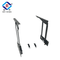 Mécanisme de levage de table basse hydraulique B09-2H avec amortissement, fermeture douce, réglable, accessoire de meuble durable, fonctionnement fluide