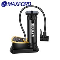 MAXFORD-Pompe à air multifonction portable pour vélo, voiture, haute pression, avec manomètre