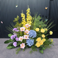 Spring Forest Series Hochzeits blumen läufer Künstliches Grün Blumen hochzeits gang für Eingangs straße Führender Boden Blumen reihe