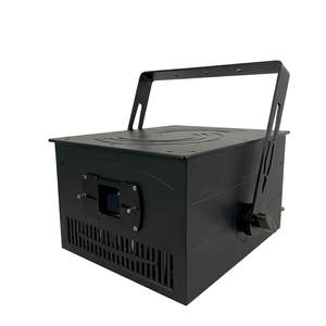 Projecteur laser de scène RGB 10W avec animation, tête d'effet faisceau Galvo ILDA DMX 35K avec support au sol - Product Image 4
