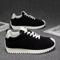 Chaussures pour hommes de style nouveau - Chaussures de sport décontractées rétro d'été, semelle épaisse, tige en toile tendance avec caoutchouc