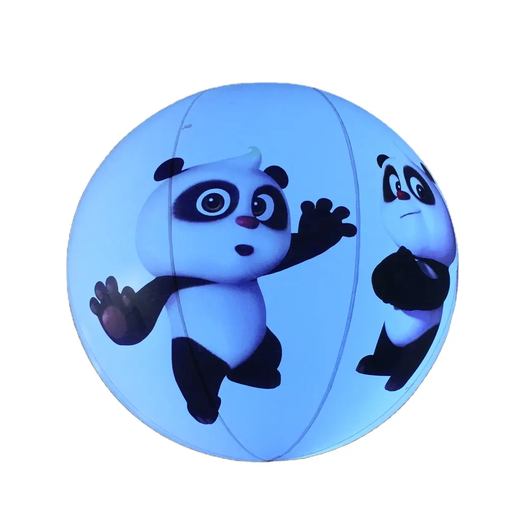 Hot Sale PVC PVC white with logo and led light inflatable helium balloon