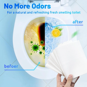 Bandes et feuilles <span class=keywords><strong>de</strong></span> nettoyage en profondeur pour cuvette <span class=keywords><strong>de</strong></span> toilettes, jetables, biodégradables, écologiques, personnalisées, élimination des taches, utilisation portable dans la salle <span class=keywords><strong>de</strong></span> bain - Product Image 4
