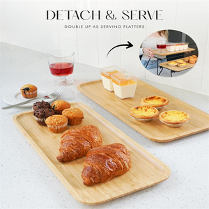 3 tầng khay đứng bên phục vụ đĩa cứng và khay ba tầng Khay Đứng phục vụ các món ăn cho các bên - Product Image 4