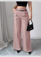 Pantalon large à jambe droite pour femme, idéal pour le quotidien, confortable et décontracté, vente en gros